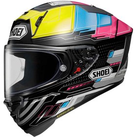 Resim Shoei X-spirit Pro Proxy Kapalı Motosiklet Kaskı Siyah - Sarı - Pembe 