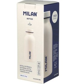 Resim Mılan 643012Bg 1918 Beyaz Paslanmaz Izotermal Matara 354 Ml. 