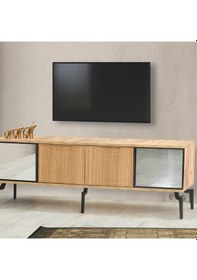 Resim Viva Camlı Tv Sehpası - Atlantik Çam Atlantik Çam 