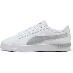 Resim Puma Jada Classic Aqua Metallics 400737 01 Kadın Sneaker Ayakkabı Beyaz Gümüş 36-40 Beyaz - Gümüş 