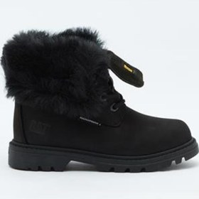 Resim Caterpillar Utah Fur Su Geçirmez Çocuk Siyah Nubuk Bot 