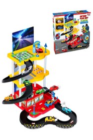 Resim a v d a 3 Katlı Mega Oyuncak Garaj Seti Pisti - Otopark - Istasyon Araba Oyun Seti 