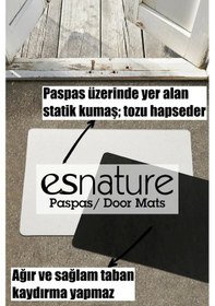 Resim Esnature Güzel Evim Temalı Kapı Önü Paspası 45x70 Cm 