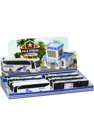 Resim Sürtmeli Polis Otobüsü 