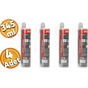 Resim Piton Epoksi Kimyasal Dübel 345 ml (4 Adet) 