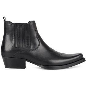 Resim Siyah Erkek Kovboy Botu (Foot) 