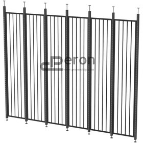 Resim Fence Vitrin Arkası Seperatör - 245cm / 250cm / siyah 
