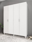 Resim Sedef Portmanto Vestiyer Ayakkabılık Beyaz 160cm 