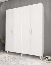 Resim Sedef Portmanto Vestiyer Ayakkabılık Beyaz 160cm 