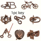 Resim 1 Adet Lubanshuo Metal Hata Bulma Oyunu - Geleneksel Mekanik Tasarım, Güç Gerektirmez, Ofis Masası & Parti Zeka Oyunu Yetişkinler ve Gençler İçin, Dayanıklı Metal Hediye Doğum Günleri, Tatiller, Halloween, Noel Etkinlikleri ve Parti Malzemeleri için Düşünme Meydan Okumaları 