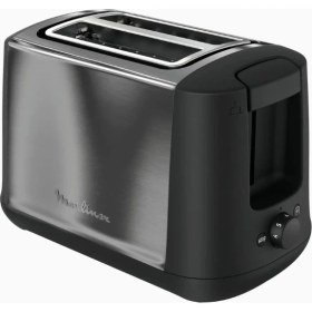 Resim Moulinex LT340 850 W Paslanmaz Çelik 2 Dilimli Ekmek Kızartma Makinesi 
