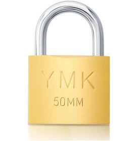 Resim Ymk Asma Kilit Sarı Kısa 50 Mm Ymk-1250b 
