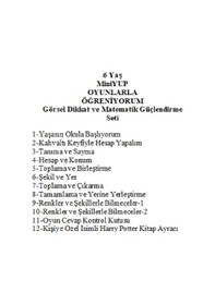 Resim Önel Yayıncılık MiniYUP 6+ Yaş Dikkat ve Matematik Güçlendirme Seti + Kişiye Özel İsimli Harry Potter Kitap Ayracı 