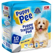 Resim Bio Petactive Puppy Training Yapışkan Bantlı Köpek Çiş Pedi 60 x 60 CM 10'lu 