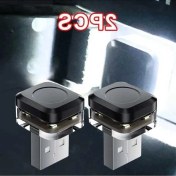 Resim Trendooze 2 Adet Beyaz Evrensel Usb Araç İçi Dekoratif Ortam Aydınlatma Işığı 