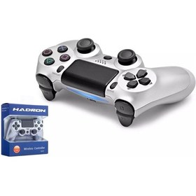 Resim Hadron Hd323 Ps4 Uyumlu Doubleshock 4 Titreşimli Kablosuz Gamepad - Gümüş 