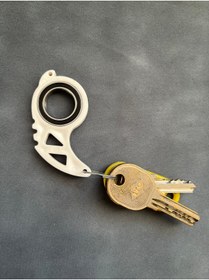 Resim Skyv Keyrambit V2 Pro Beyaz Dönebilen Anahtarlık 