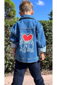 Resim Argün kidss Unisex Model Denim Kot Ceket 