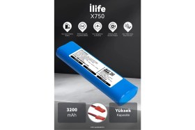 Resim Ilife X750 3200MAH Robot Süpürge Bataryası - Sertifikalı Güvenlik, Doğru Kapasite 