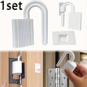 Resim 1 Set Anti-Pinch Kapı Aralığı Stopper, Yatak Odası Kapısı Banyo Kapısı için Uygun, Parmak Sıkıştırma Kapı Engelleyiciyi Önler 