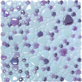 Resim MozaiKristaL Mutfak, Banyo, Havuz, Sauna, Spa ve Yaşam Alanlarının Tüm Yüzeyleri İçin Damla Cam Mozaik. File Ölçüsü: 31.5X31.5 Cm. ( 1 Koli = 1 M2 Fiyatıdır ) 