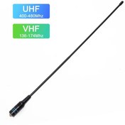 Resim BAOFENG Dual NA 771 Uhf Vhf El Telsiz Anteni 38 Santim Esnek kırbaç Wouxun Hyt vb lerine 