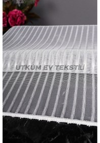 Resim Kalın Çizgili Armür Tül Perde Akdz 1032 