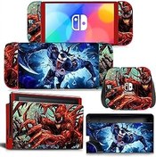 Resim InnaGeek - Nintendo Switch OLED Venom için Koruyucu Kaplama Çıkartması Vinil 