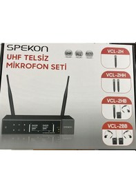 Resim Spekon Vcl-2hh 2 El Uhf Telsiz Mikrofon 