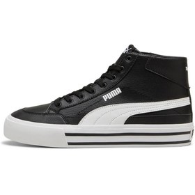 Resim Puma Tenis Ayakkabı Court Classic Vulc Orta Unisex Günlük Siyah 39748201 