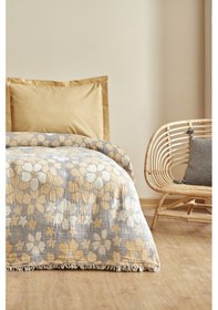 Resim Karaca Home Nelly Müslin Çift Kişilik Pike Yatak Örtüsü Takımı Yeşil 200.22.04.0263 