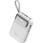 Resim WIWU Wi-P052 Galaxy Serisi Type-C Lightning Çıkışlı Taşınabilir Powerbank PD 35W 10000mAh Beyaz 