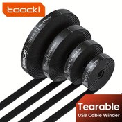 Resim Toocki Yırtılabilir Kablo Düzenleyici - Elektronik & Telefon Aksesuarları için Kablo Yönetimi Sarıcı 