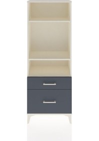 Resim Arges Dolap 3 Raflı 2 Çekmeceli 60x30x163 Aytaşı-antrasit Aytaşı 