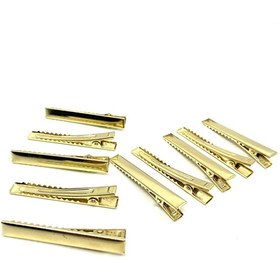 Resim Tahtakaledeyim Metal Pens Toka Altın Renk, Toka Yapımı Için Pens Toka, Timsah Toka 5,5 cm 10 Adet 