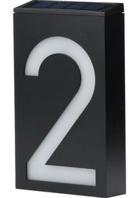 Resim Maiyame Güneş Enerjili Kapı Numarası Aydınlatması - 6 Led, Ip55 Su Geçirmez, Otomatik Açma/kapama, Kolay Montaj D3 