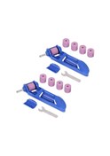Resim Flyeer 2x 2-12.5mm Uç Kalemtıraş Taşınabilir Korindon Taşlama Korindon Dayanıklı Parlatma Öğütücü Aracı 