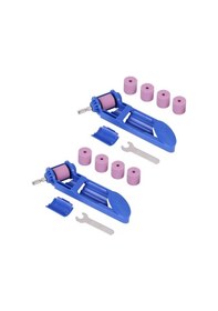 Resim Flyeer 2x 2-12.5mm Uç Kalemtıraş Taşınabilir Korindon Taşlama Korindon Dayanıklı Parlatma Öğütücü Aracı 