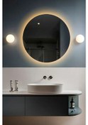 Resim Fawdecor Led Işıklı Yuvarlak Duvar Aynası 80x80 Gün Işığı 