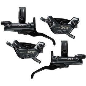 Resim Shimano Xt Bl-m8200+br-m8220 4 Pistonlu Hidrolik Disk Fren Seti Takımı+ Siyah 