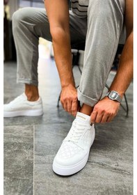 Resim Ch153 Cbt Oxford Erkek Ayakkabı Beyaz Çok Renkli 