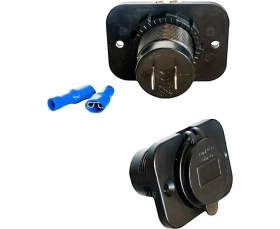 Resim Shuivan Shuıvan Ikili USB Söketi + Voltmetre Göstergeli Kapaklı 