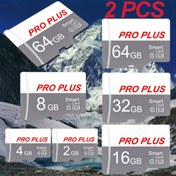 Resim 2 adet Hafıza Kartı 64GB 32GB 16GB, Flash TF Kart, 8GB 4GB 2GB Hafıza TF Kartı Tablet/Kamera/Mobil Telefon/Dizüstü Bilgisayar/PC/Araba Ses Sistemi/Oyun Konsolu/Ses için, Dosyalarınızı Güvenli Bir Şekilde Saklayın! 