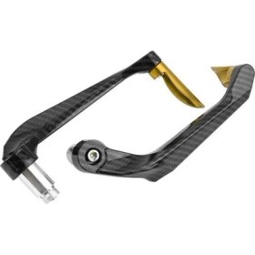 Resim Gogo Premium Üniversal Carbon Desenli Manet Koruma Gold 