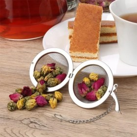 Resim Esmo Home Orret Home Metal Top Çay Süzgeci,topuz Çay Filtresi,bitki ve Yeşil Çay Için Paslanmaz Süzgeç,bardağa Asılabilir Topuz Çay Süzgeci 