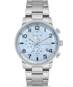 Resim Belmond KNG1149.300 Gümüş & Mavi Çelik Kordon Erkek Kol Saati 