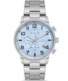 Resim Belmond KNG1149.300 Gümüş & Mavi Çelik Kordon Erkek Kol Saati 