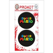 Resim Genel Markalar MOTOSİKLET AKSESUAR SÜPER MARİO TASARIMLI 3D KABARTMALI DAMLA LOGO STİCKER 5cm 01 
