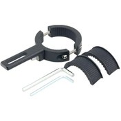 Resim Samdoo Motorsiklet Led Far Braketi: 3.8-6.0 Cm İç Çap, Ayarlanabilir Ve Dayanıklı Alüminyum Montaj Aparatı 