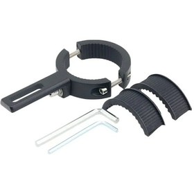 Resim Samdoo Motorsiklet Led Far Braketi: 3.8-6.0 Cm İç Çap, Ayarlanabilir Ve Dayanıklı Alüminyum Montaj Aparatı 